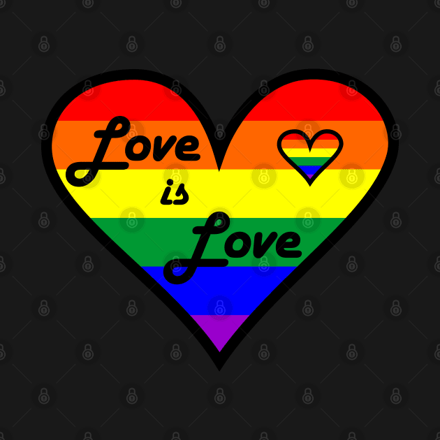 T-shirt Love is love by Roqson