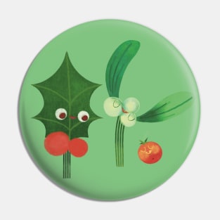 Mistletoe + Holly= Baby Berry Pin