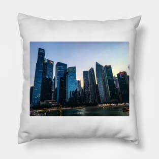 Singapore skyscrapers Pillow