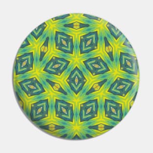 Pea Green and Yellow Green Star Shaped Pattern - WelshDesignsTP004 Pin