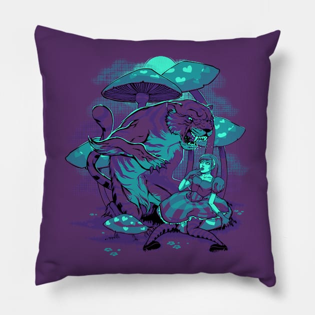 Cheshire Pillow by dracoimagem