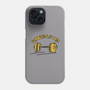 Powerlifter | Gym wear | men's wear | Workout tshirts Phone Case