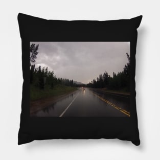 Wet Pavement Pillow