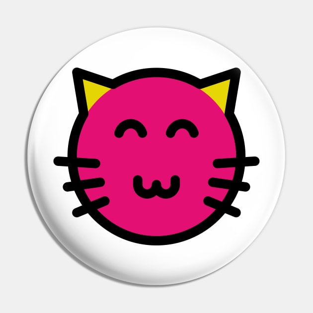 Cute Little Kitten Cat Pink Pin by BradleyHeal