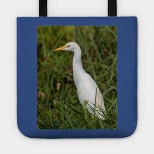 Snowy egret Tote