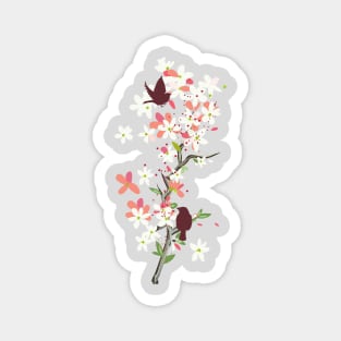 Sakura Birds Magnet