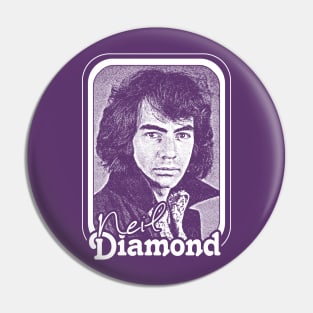 Neil Diamond // Retro 70s Fan Design Pin