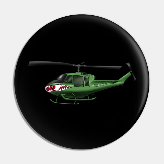 Huey Helicopter Pin by Funky Aviation