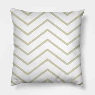 Light Brown Zigzag Lines Pattern Pillow