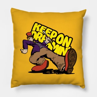 Keep On Dreamin' - Willy Wonka (Gold) Pillow