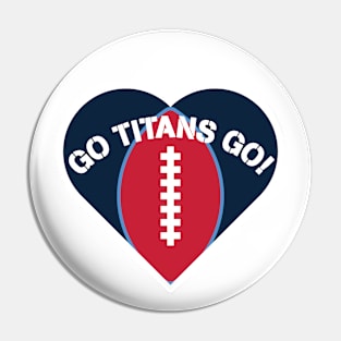 Heart Shaped Tennessee Titans Pin