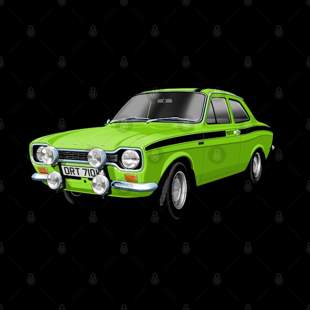 Mk 1 Ford Escort Mexico in green by candcretro