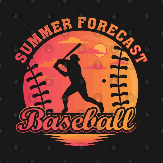 Summer Baseball Forecast Sunny Days and Double Plays by TeeCreations