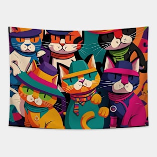 Mafia cats Tapestry