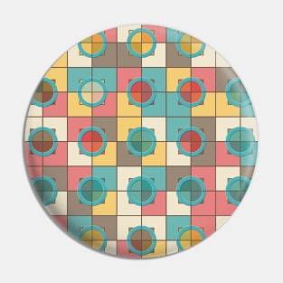 Colorful geometric pattern Pin