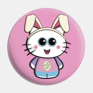 Be Hoppy!  - Humor Cat Bunny Pin