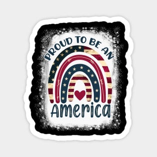 Merica Rock Sign 4th of July Vintage American Flag Retro USA Magnet