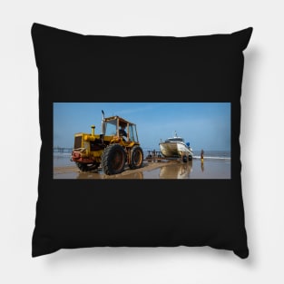 Tractors on the beach Pillow