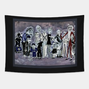 Menagerie of Characters in ink Tapestry