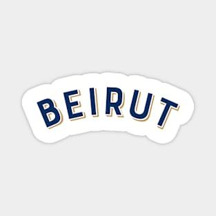 Beirut Lebanon Vintage Arched Type Magnet