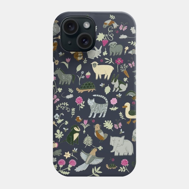 Animal Chart Phone Case by Golden Section