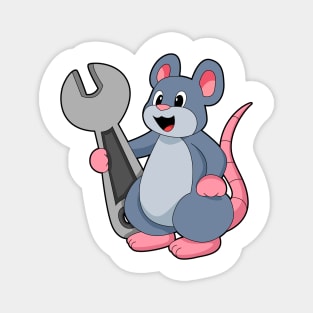 Rat as Mechanic with Wrench Magnet