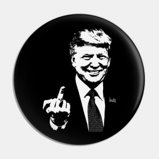 midle finger trump Pin