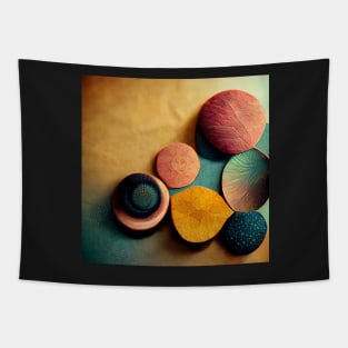 Multicolored flower petals Tapestry