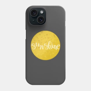 Yellow sunshine graphic Phone Case