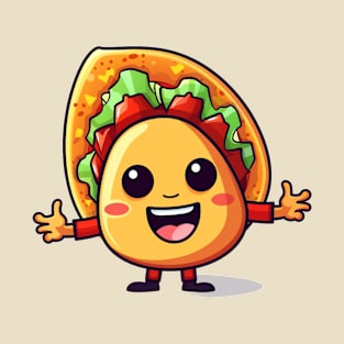 kawaii Taco cehees T-Shirt cute potatofood funny T-Shirt