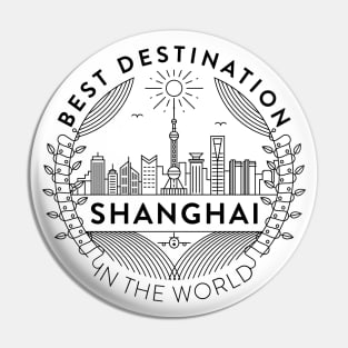 Shanghai Minimal Badge Design Pin