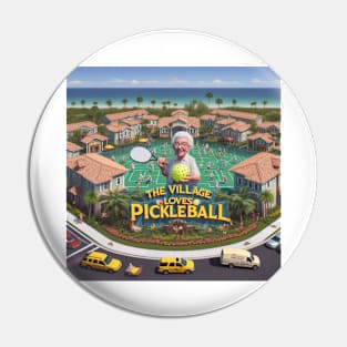 The Village Pickleball Florida #1 T-Shirt Pin