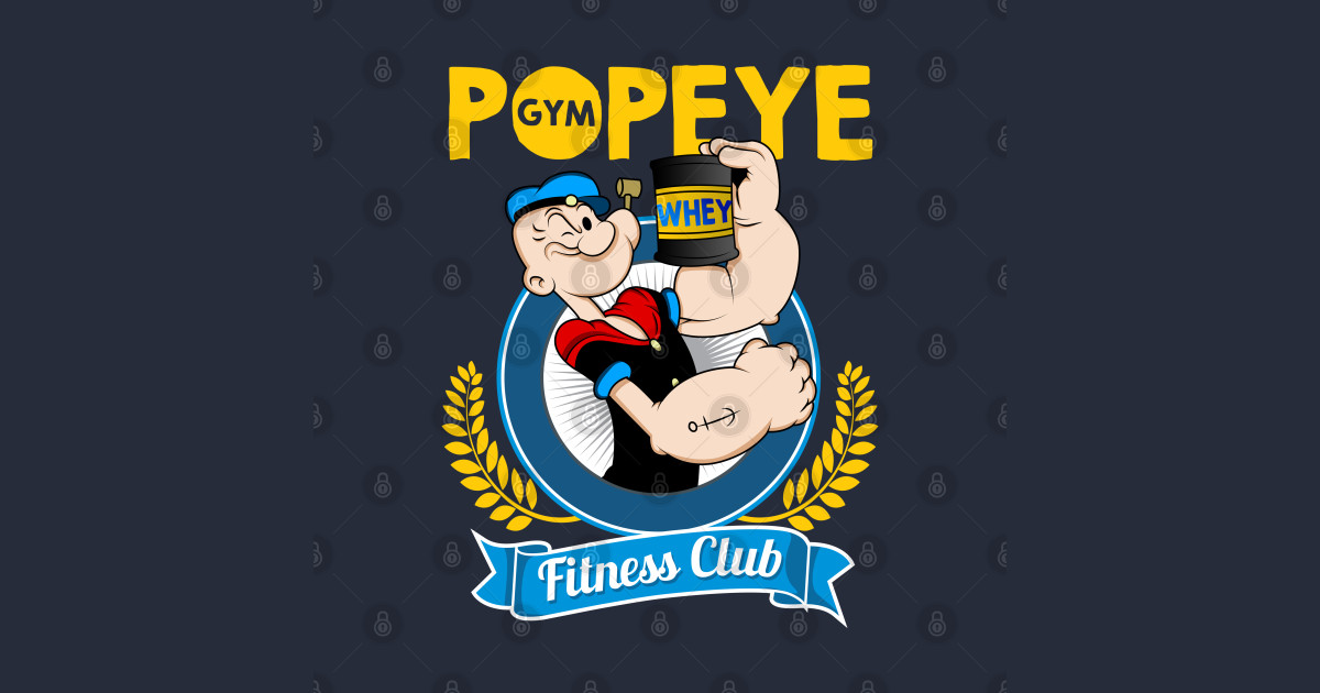 FITNESS GYM Popeye TShirt TeePublic
