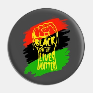 Black lives matter Juneteenth celebration fist Pin