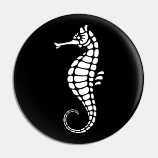 Seahorse White Pin
