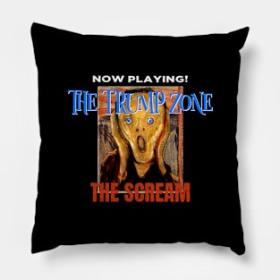 Trump Zone Political Anxiety Scream Funny Pillow