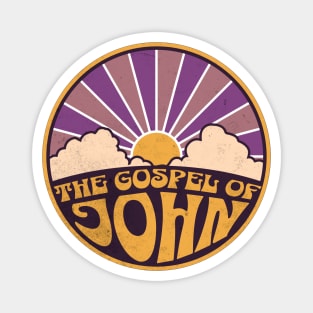 The Gospel Of John Retro Magnet