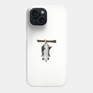 Funny Opossum Design that Says Hang in There, Retro Humor, Anxiety Possum Unique Phone Case