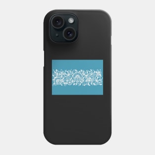 Scottish Thistle Pattern (Blue) Phone Case