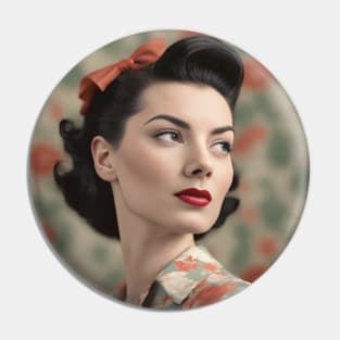 1950s Glam Woman Pin