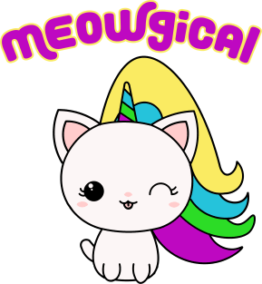 Meowgical Unicorn Magical Cat Magnet