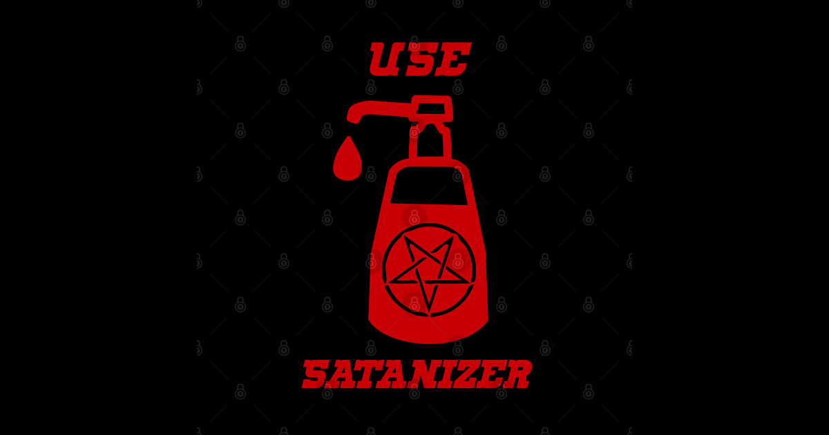 Satanizer hand soap Funny Gift Sticker TeePublic
