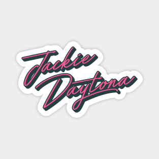 Jackie Daytona latin typograph Magnet