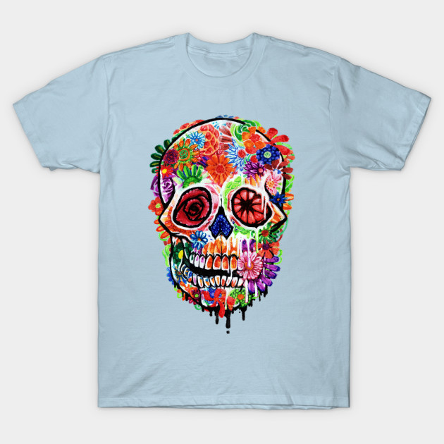 Disover Melting Flowers - Skulls - T-Shirt