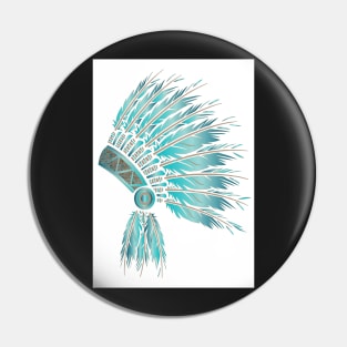 Headdress dream teal Pin