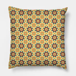 Yellow Shape Symphony Pattern Pillow