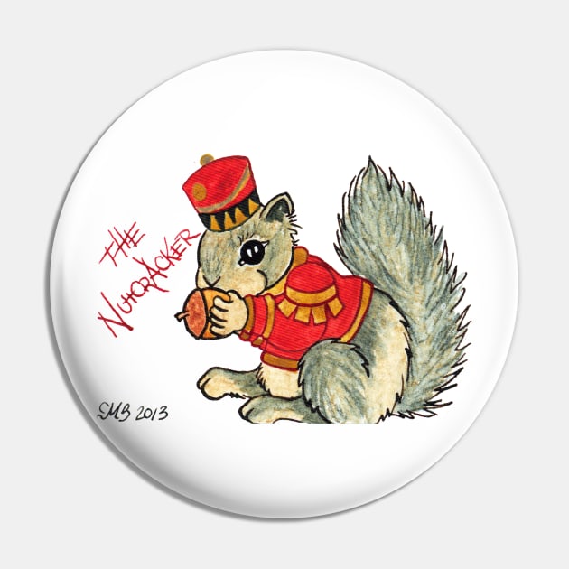 2013 Holiday ATC 22 - The Nutcracker Squirrel Pin by ArtbyMinda