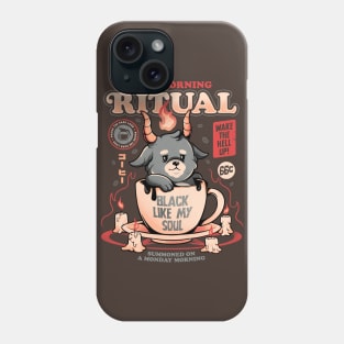 The Morning Ritual - Cute Baphomet Coffee Gift Phone Case