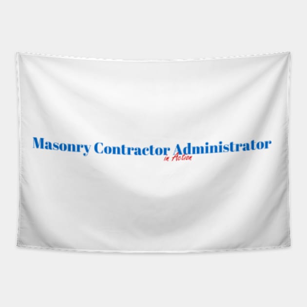 Masonry Contractor Administrator Mission Tapestry by ArtDesignDE