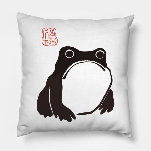 Matsumoto Hoji Frog Pillow by la chataigne qui vole ⭐⭐⭐⭐⭐